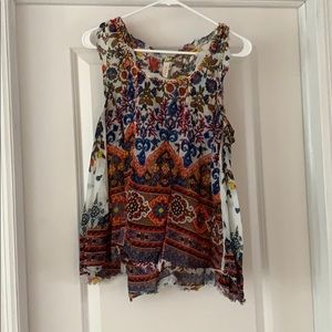 Beautiful patterned looser fitting tank - Evereve